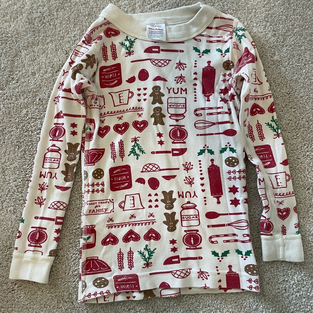 Hanna Andersson girls Gingerbread Cookie Christmas Pajama Set
